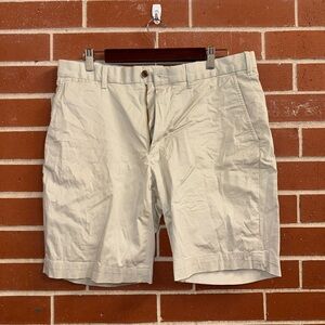Polo Golf Ralph Lauren Stretch Twill Shorts Stone Classic Fit Shield Logo